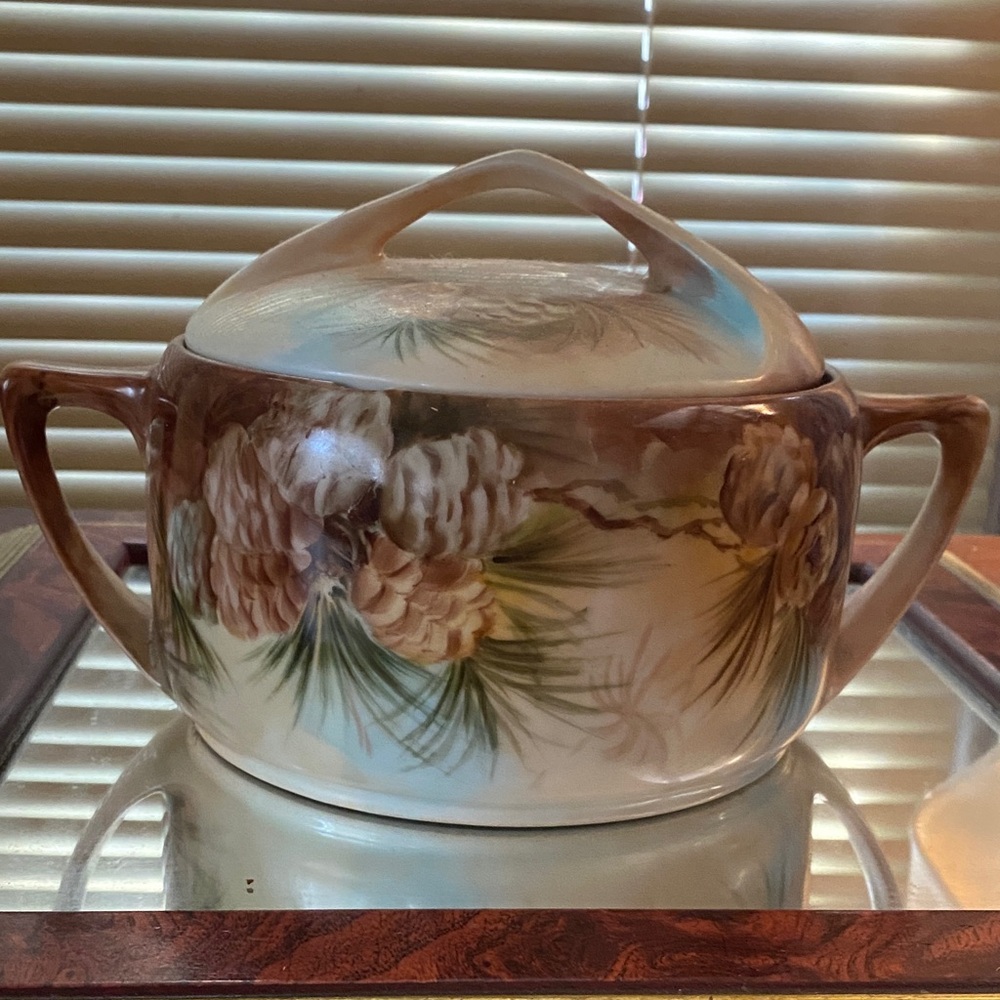 Vintage Ceramic Rosenthal Donatello Pinecone Design Vase Bavaria